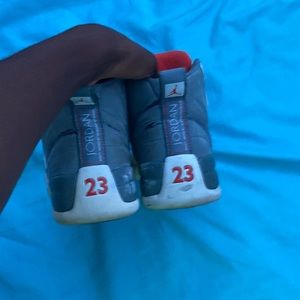Cool Grey Jordan 12. NO BOX. SIZE 8. BEAT UP.